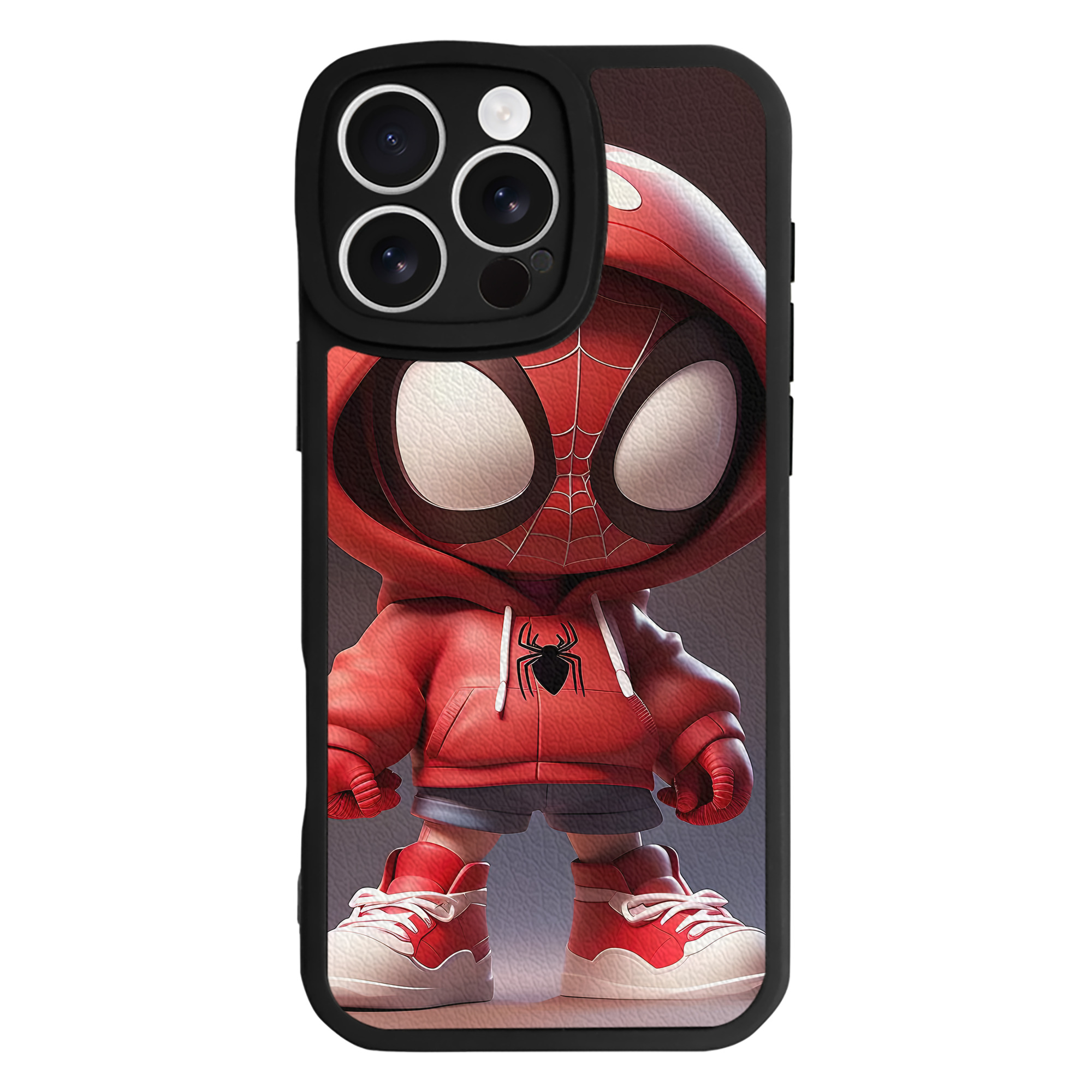 （画像用） Spider Man スパイダーマン 【iPhone 16シリーズ対応】シリコンスマホケース（レザー調） 材質：シリコン